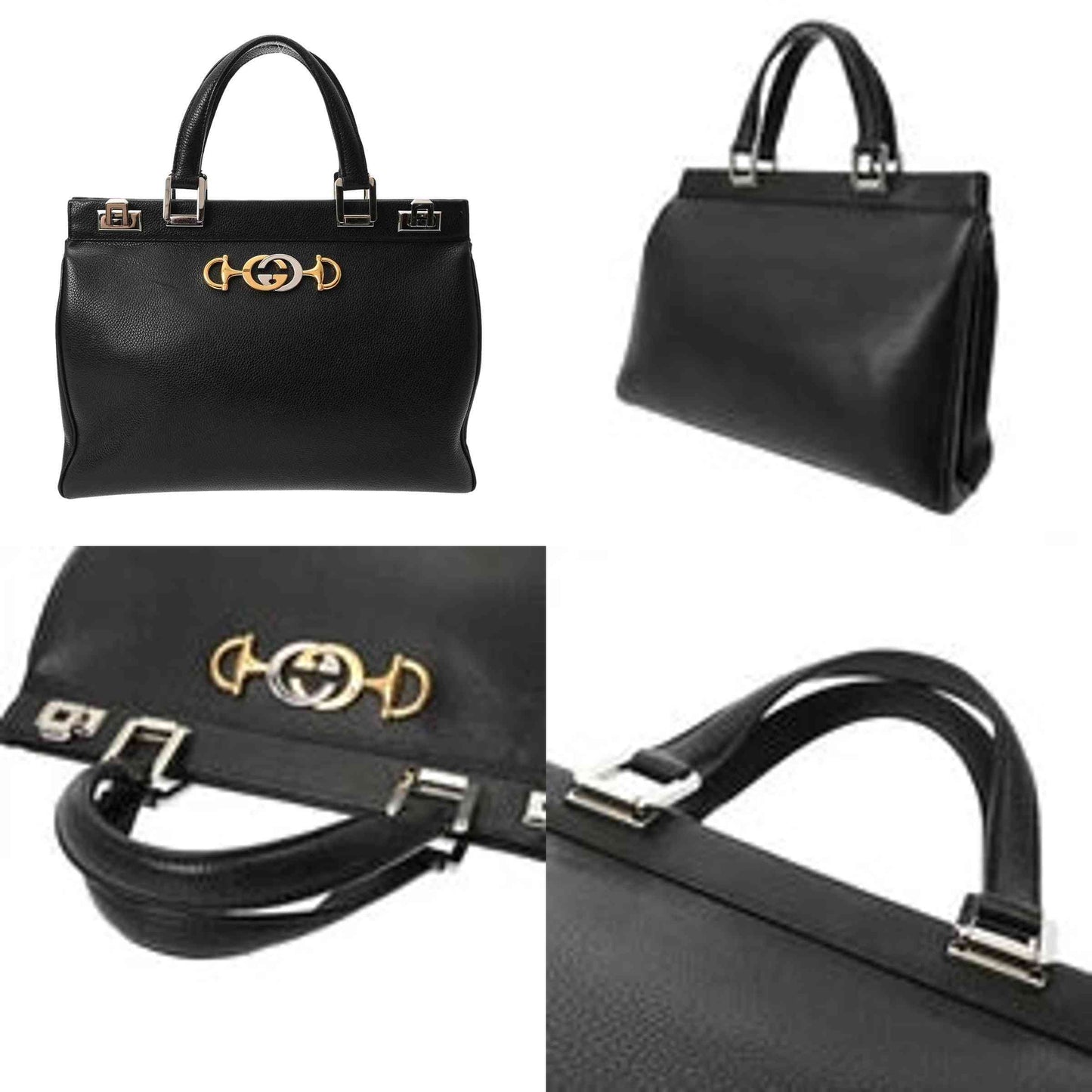 $4500 GUCCI Zumi Medium Top Handle 2-Way Bag