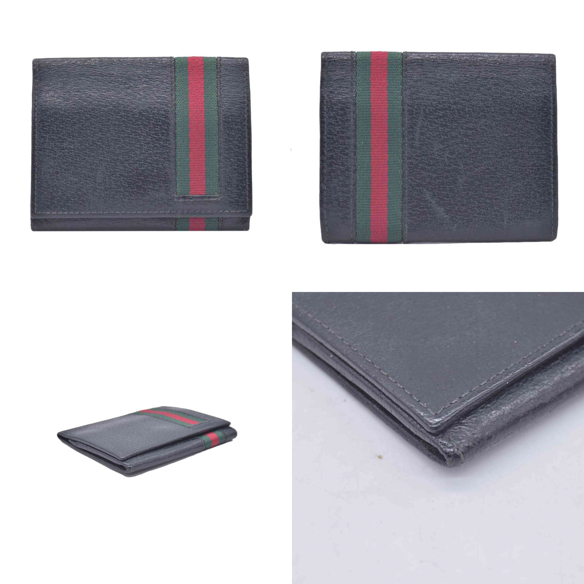 $550 Gucci Sherry Bi Fold Wallet CONSIGNMENT