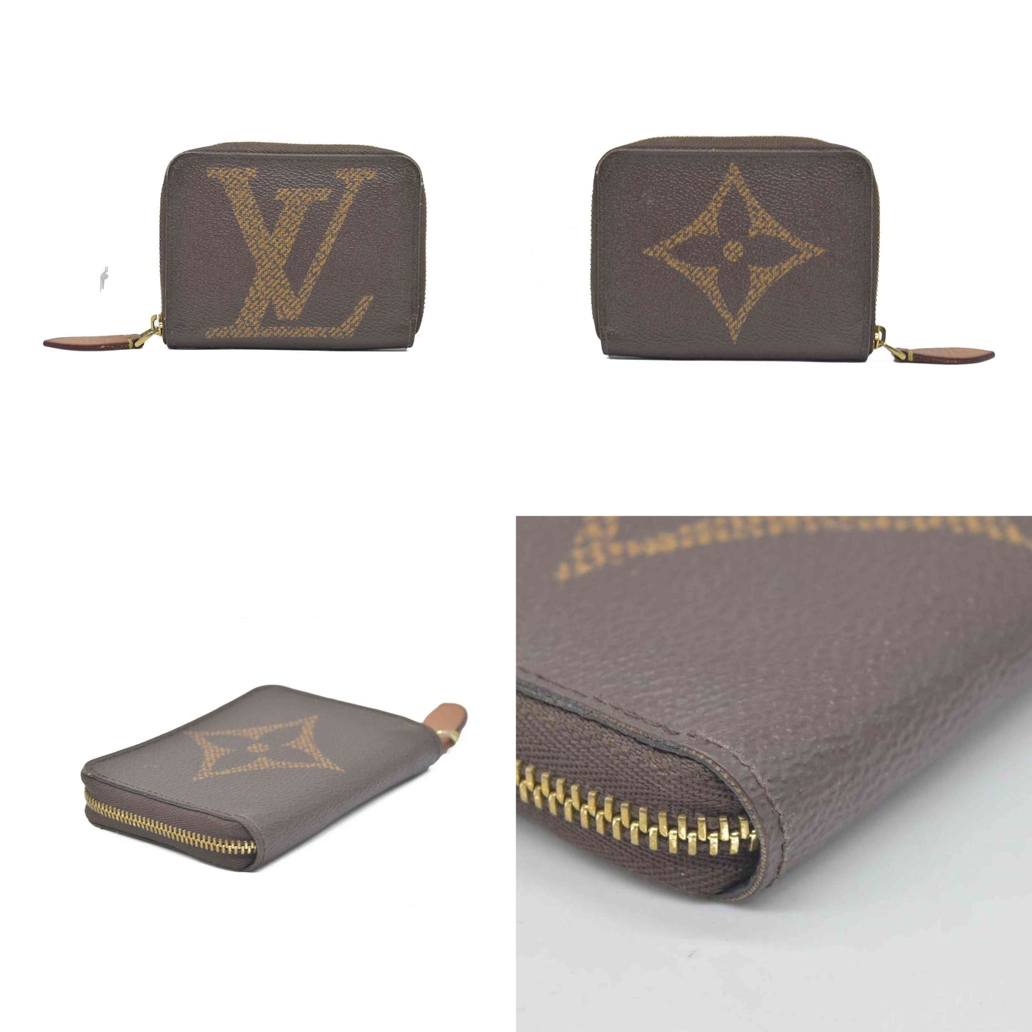 $560 2019 Louis Vuitton Monogram Giant Zippy Coin Purse COSIGNMENT SN0199