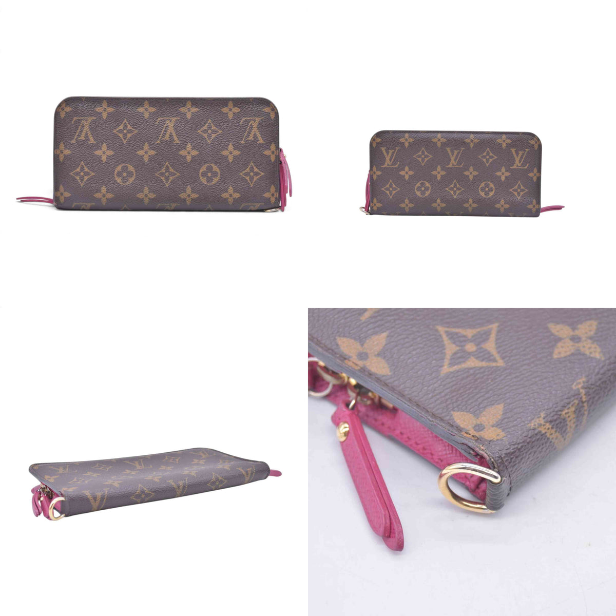 $745 LOUIS VUITTON Monogram Insolite Wallet Hot Pink CONSIGNMENT 10021447