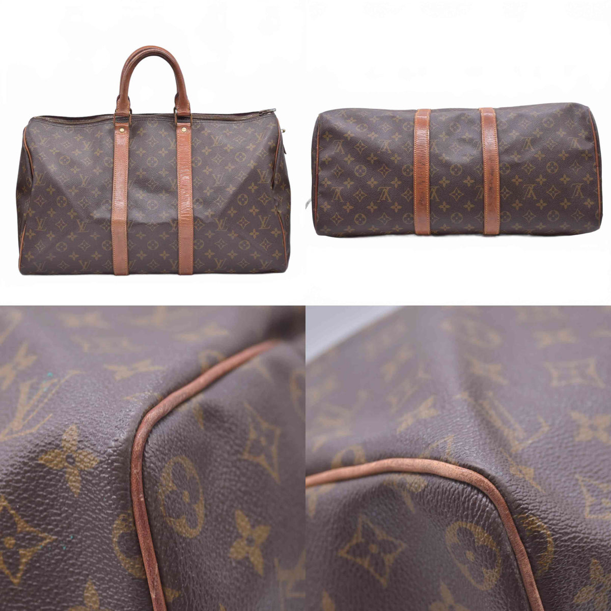 $1440 1982 Louis Vuitton Monogram Keepall 45 SA822 10021006