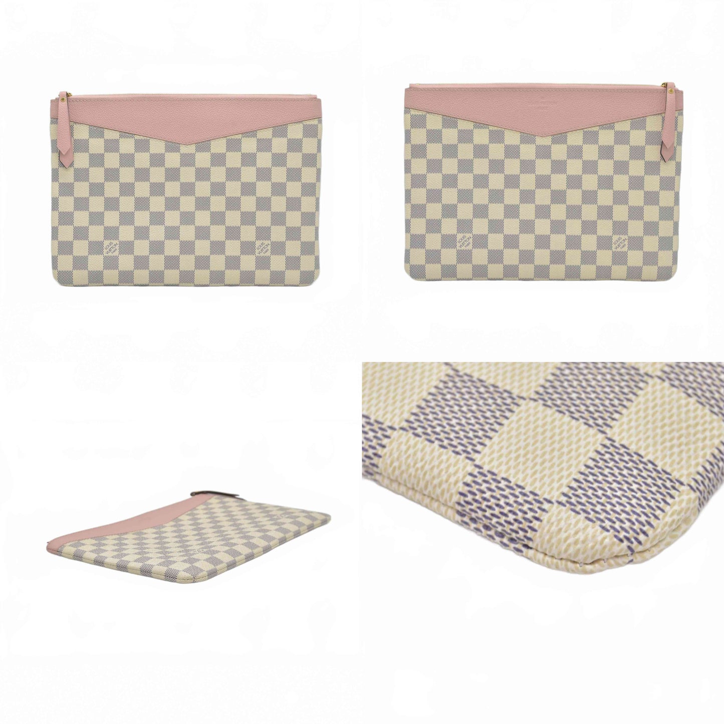 $1280 2019 Louis Vuitton Damier Azur Daily Pouch TN2159