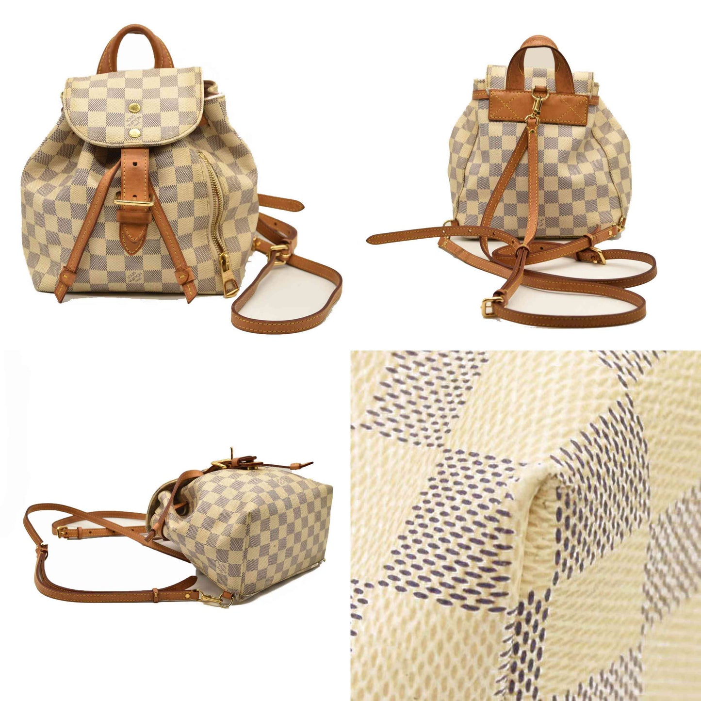 LOUIS VUITTON  Damier Azur Sperone BB Backpack