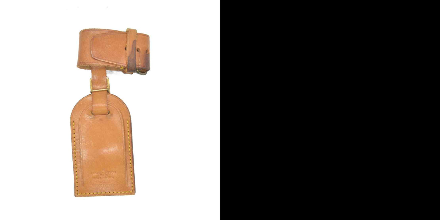 Louis Vuitton Vachetta Luggage Tag and Handle Strap Set LARGE 1