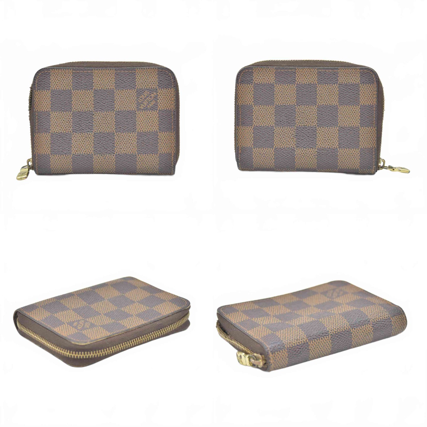 $560 2010 Louis Vuitton Damier Ebene Zippy Coin Purse CT2110