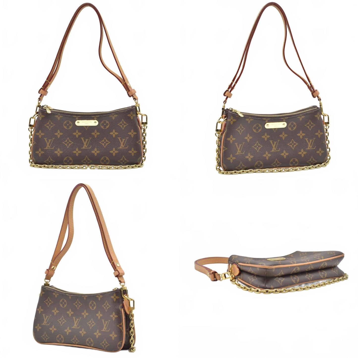 $1890 Louis Vuitton Monogram Liv Pochette RFID