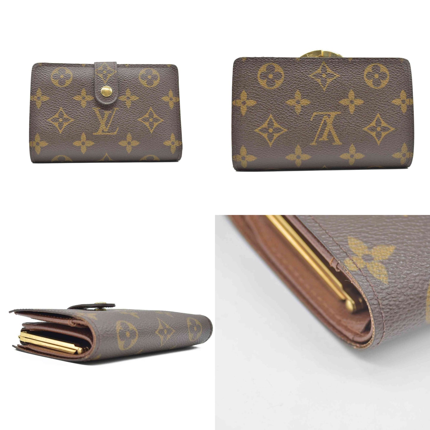 $750 2003 Louis Vuitton Kisslock French Wallet CONSIGNMENT CA0093