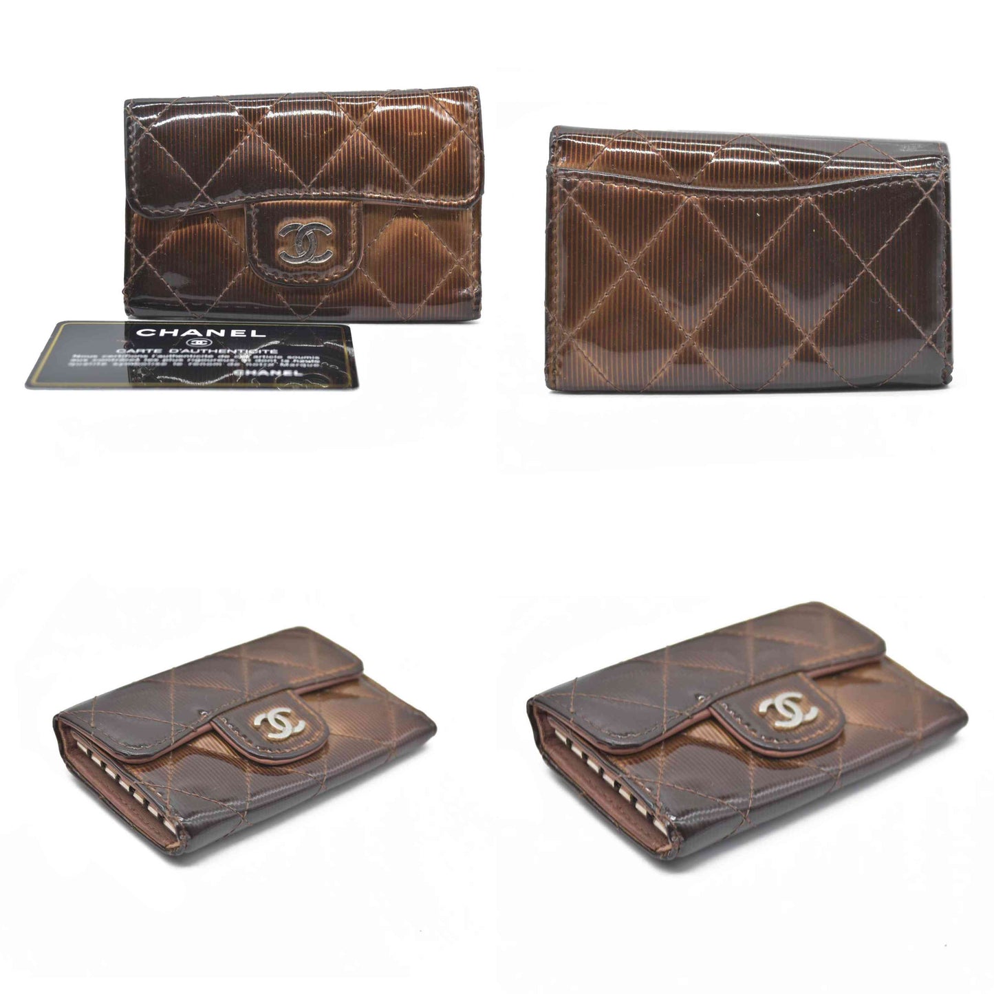 Chanel Timeless/Classique patent leather key ring