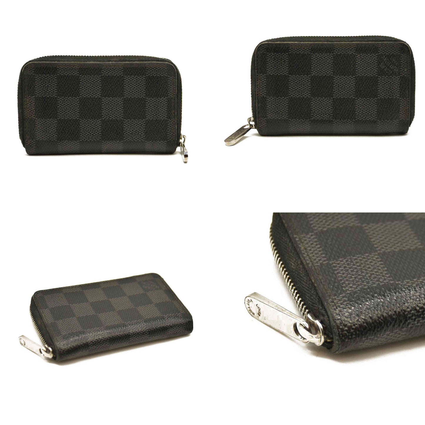 Louis Vuitton  Damier Graphite Zippy Coin Purse Vertical MI0185