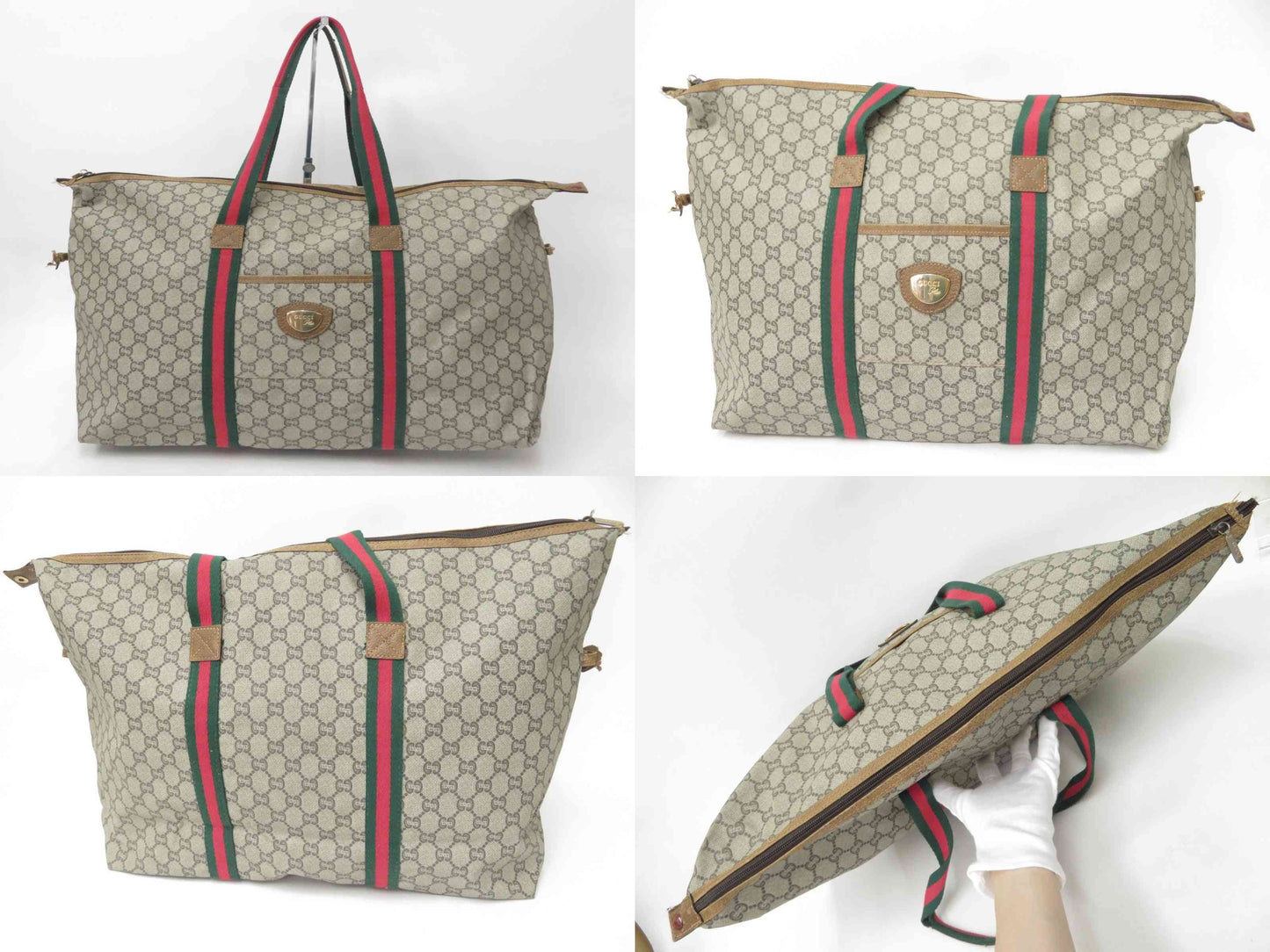 Gucci Gucci Plus Sherry Line PVC Leather Tote Shoulder Bag