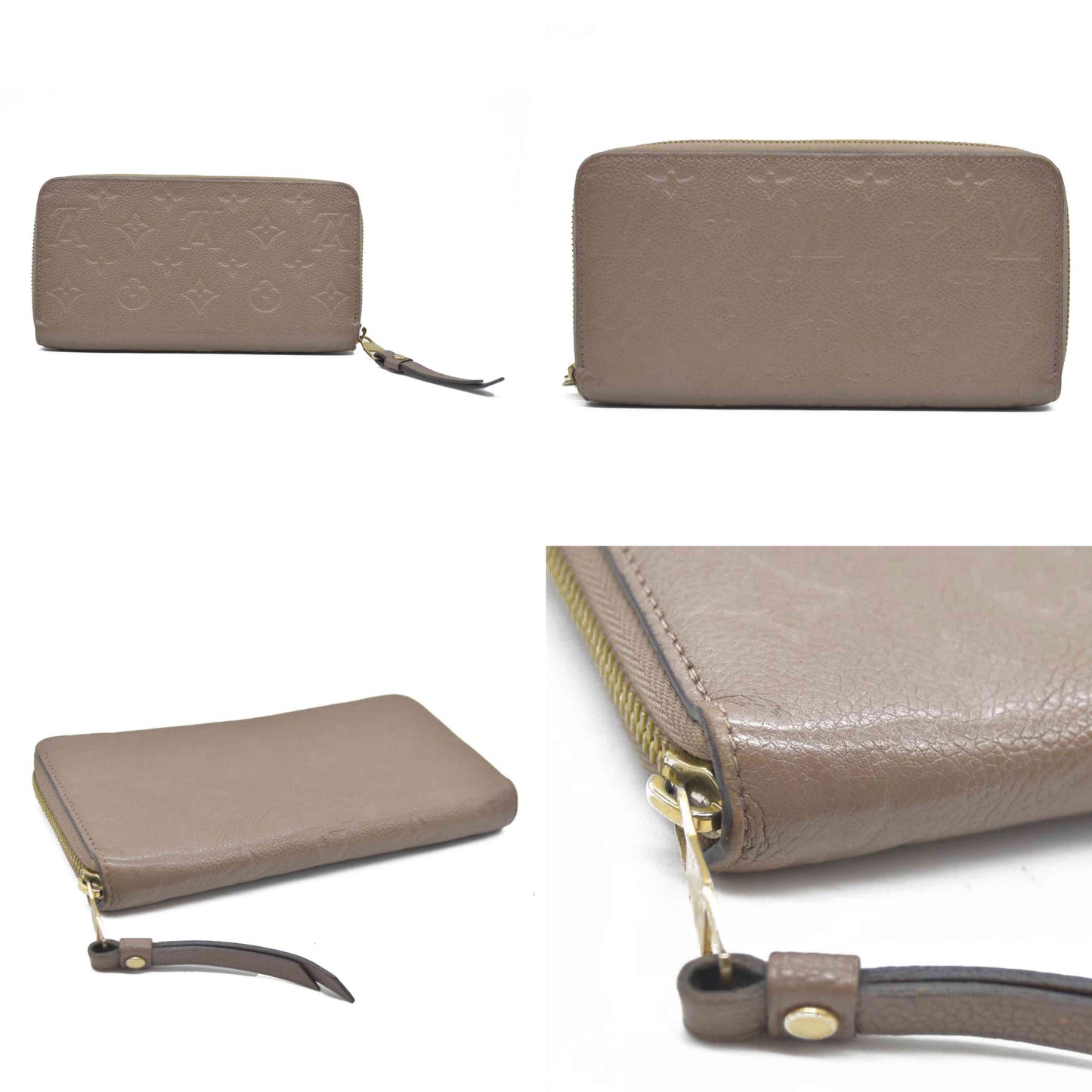 Louis Vuitton Monogram Empreinte Leather Zippy Zip Around Long Wallet SP2185