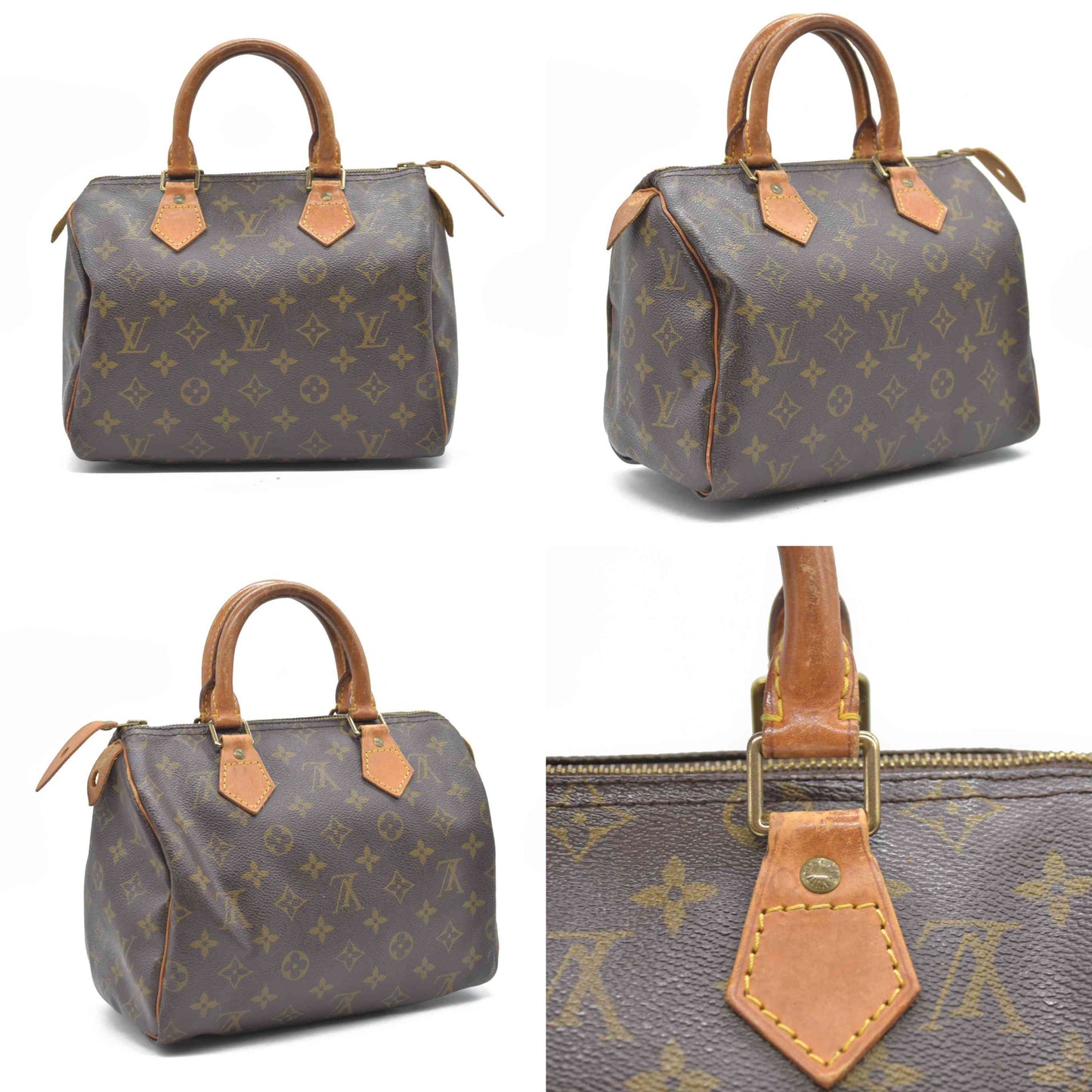 Louis Vuitton LV Hand Bag Speedy 25 Brown Monogram SP0975