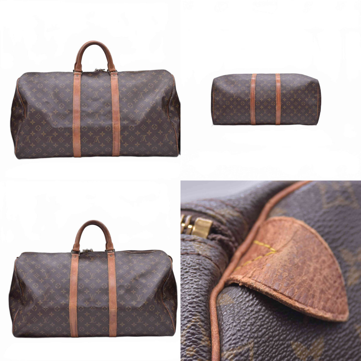 $2170 1982 Louis Vuitton Monogram Keepall 55 MI882