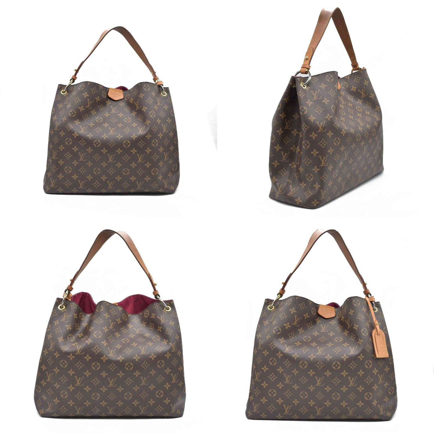 AUCTION $2120 Louis Vuitton  Monogram Graceful MM Pivoine