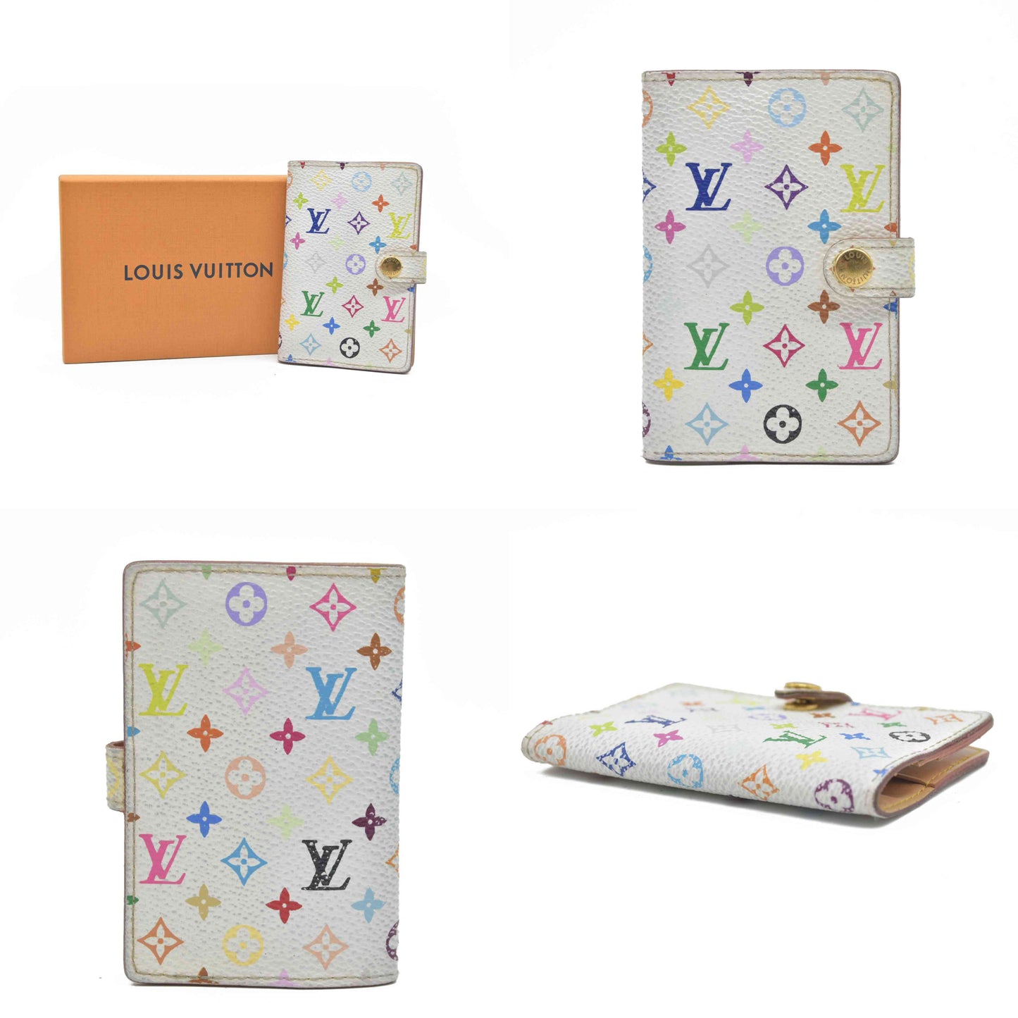 $510 LOUIS VUITTON Monogram Multicolor Agenda Mini Bifold Notebook Cover