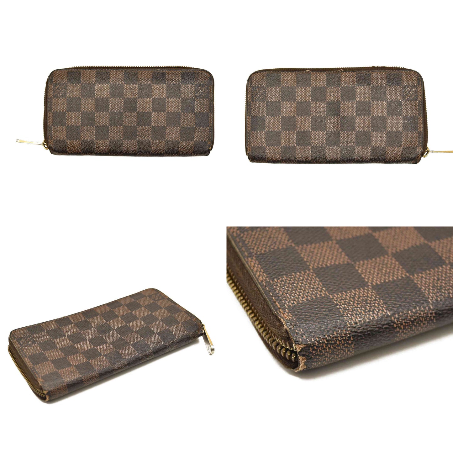 Louis Vuitton  Damier Ebene Zippy Wallet CA4049