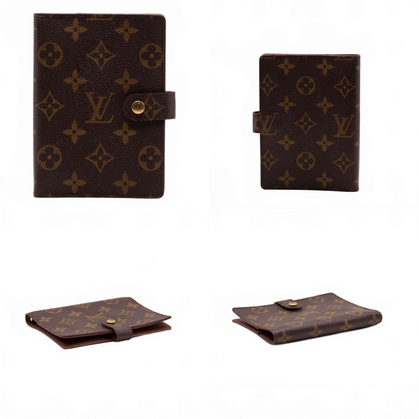 $505 1999 Louis Vuitton Monogram Small Ring Agenda Cover CA0979