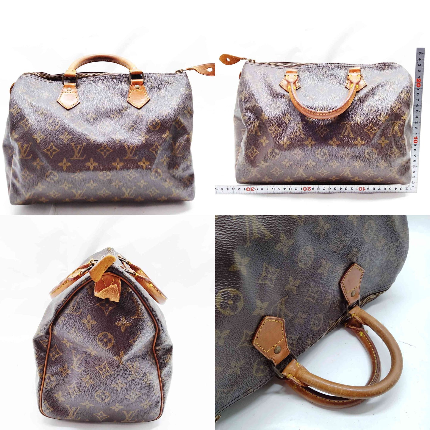$1550 1990 Louis Vuitton Monogram Speedy 30 VI1900