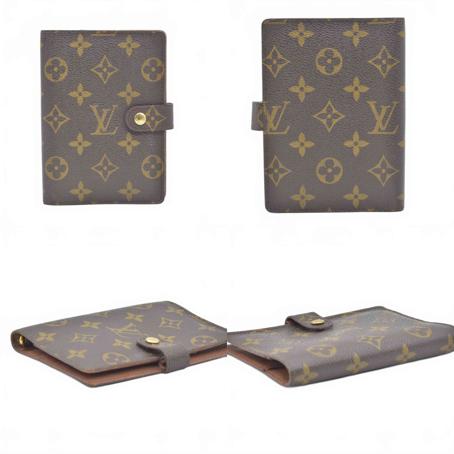 $505 1999 LOUIS VUITTON Monogram Small Ring Agenda Cover CA0959