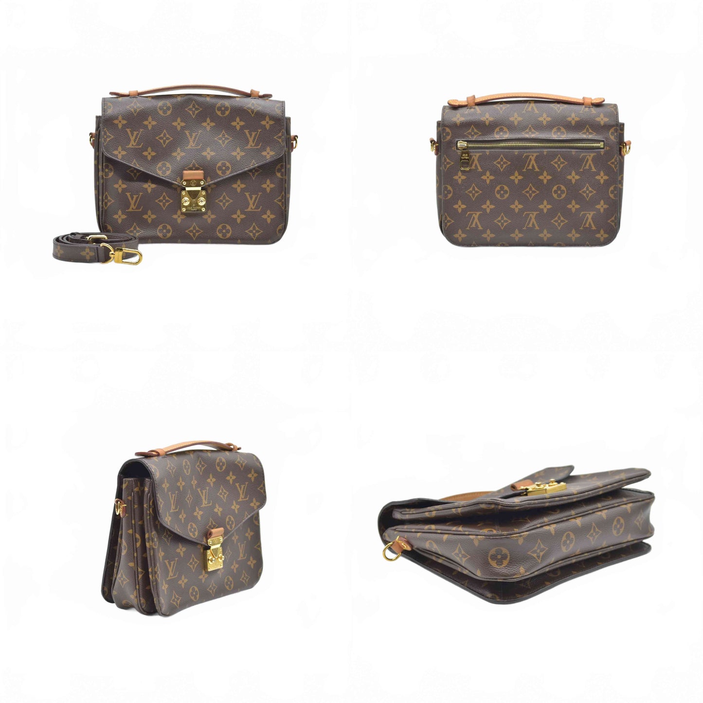 $2750 Louis Vuitton  Monogram Pochette Metis PL1138