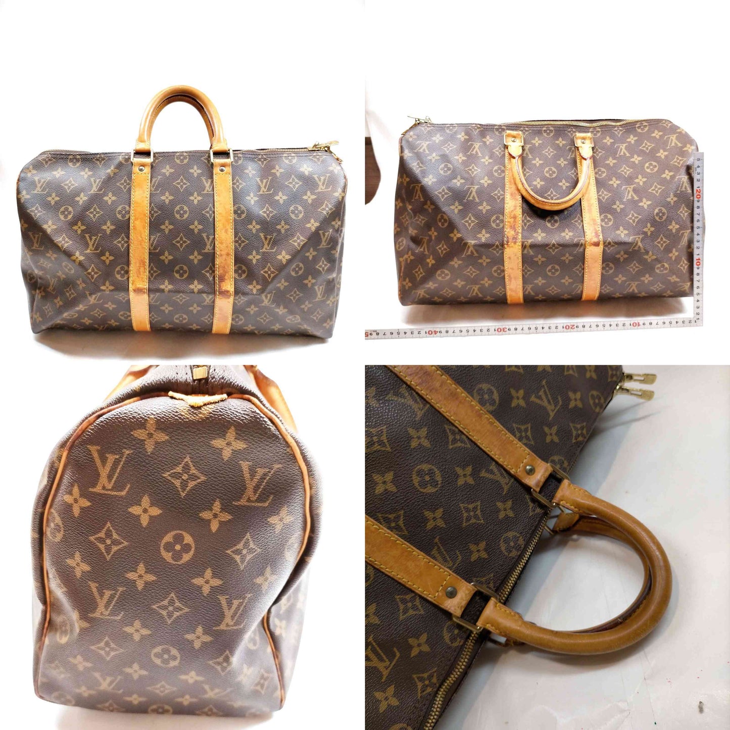 $1420 1994 Louis Vuitton Monogram Duffle Boston Bag Keepall 45 SP0964