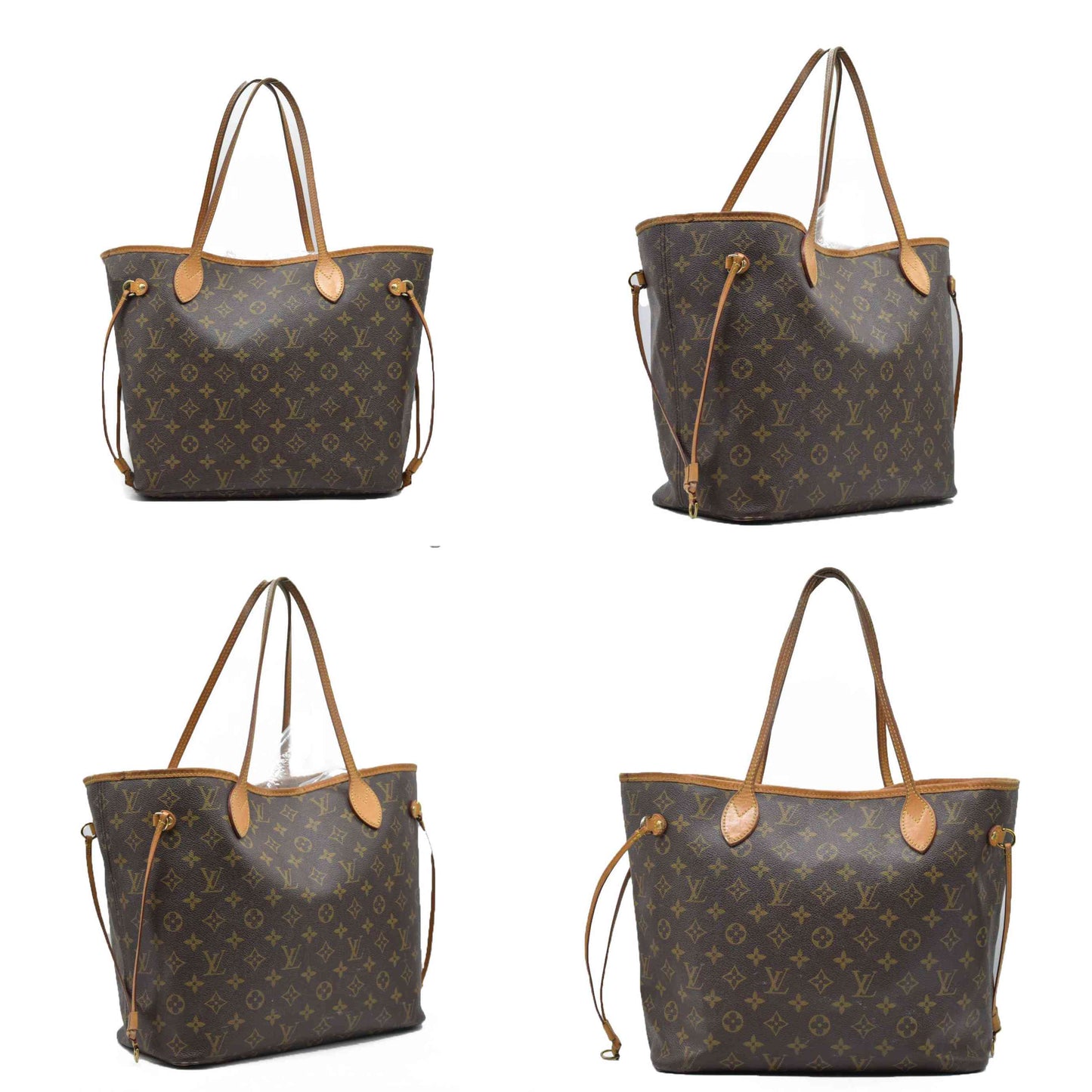 $2170 Louis Vuitton Monogram Neverfull MM SD2166