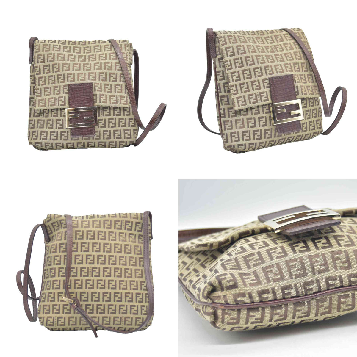 $895 CONSIGMENT FENDI Zucchino FF Vintage