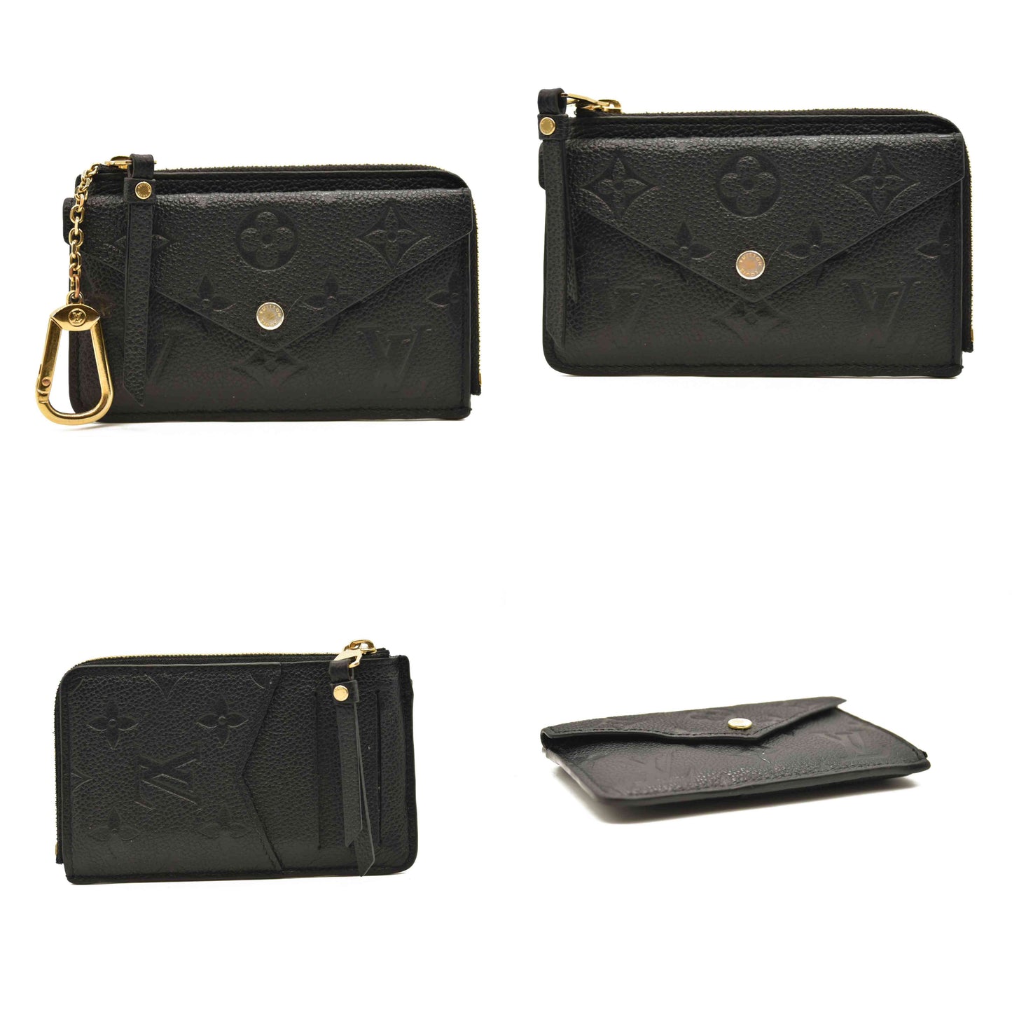Louis Vuitton  Empreinte Recto Verso Card Holder Black RFID