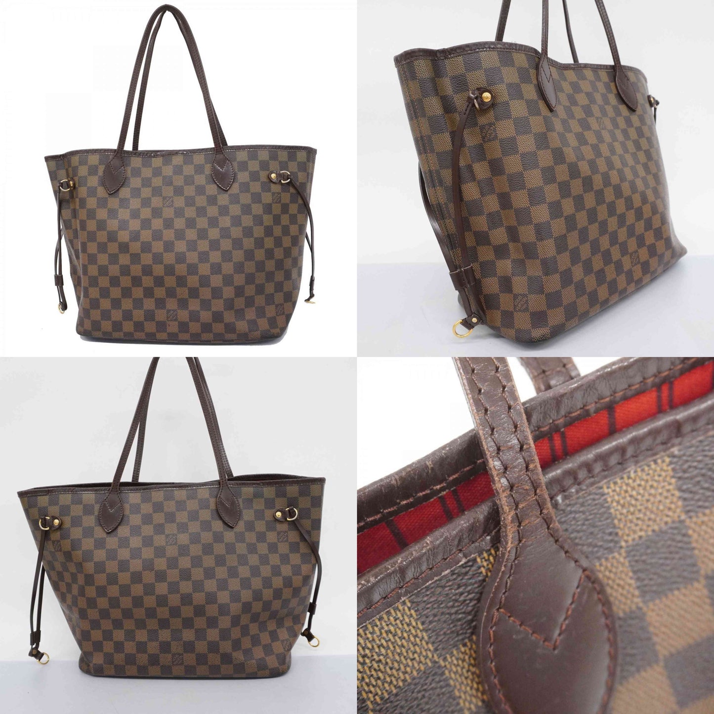 Louis Vuitton  Damier Ebene Neverfull MM N51105