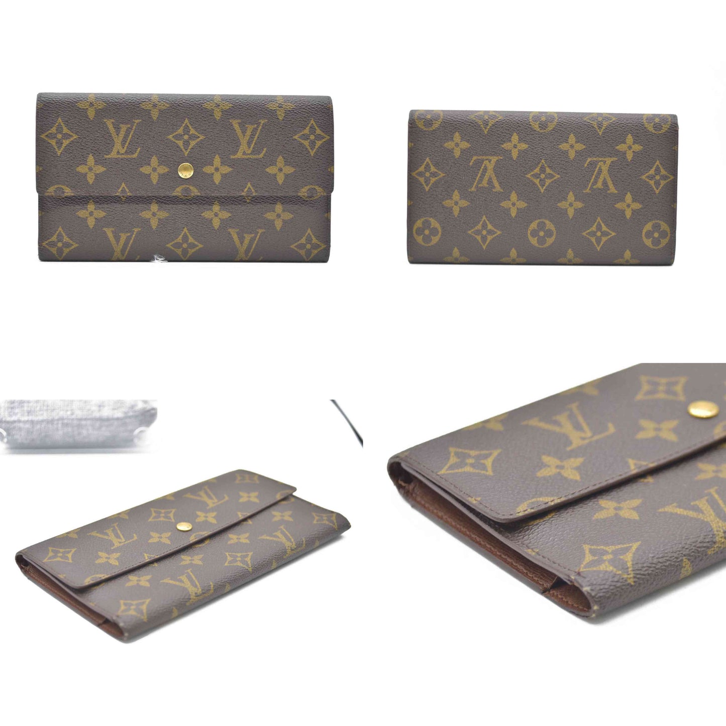 Louis Vuitton Monogram Porte Tresor International Trifold Long Wallet SD0957