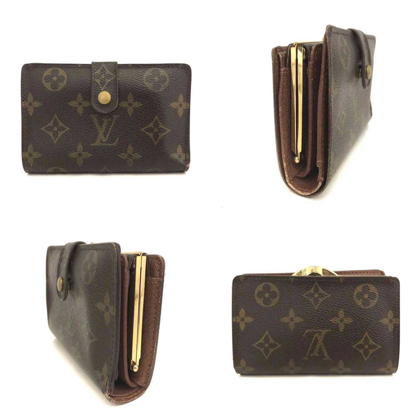 Louis Vuitton Monogram Porte Monnaie Billets Viennois Bifold Wallet CA1024