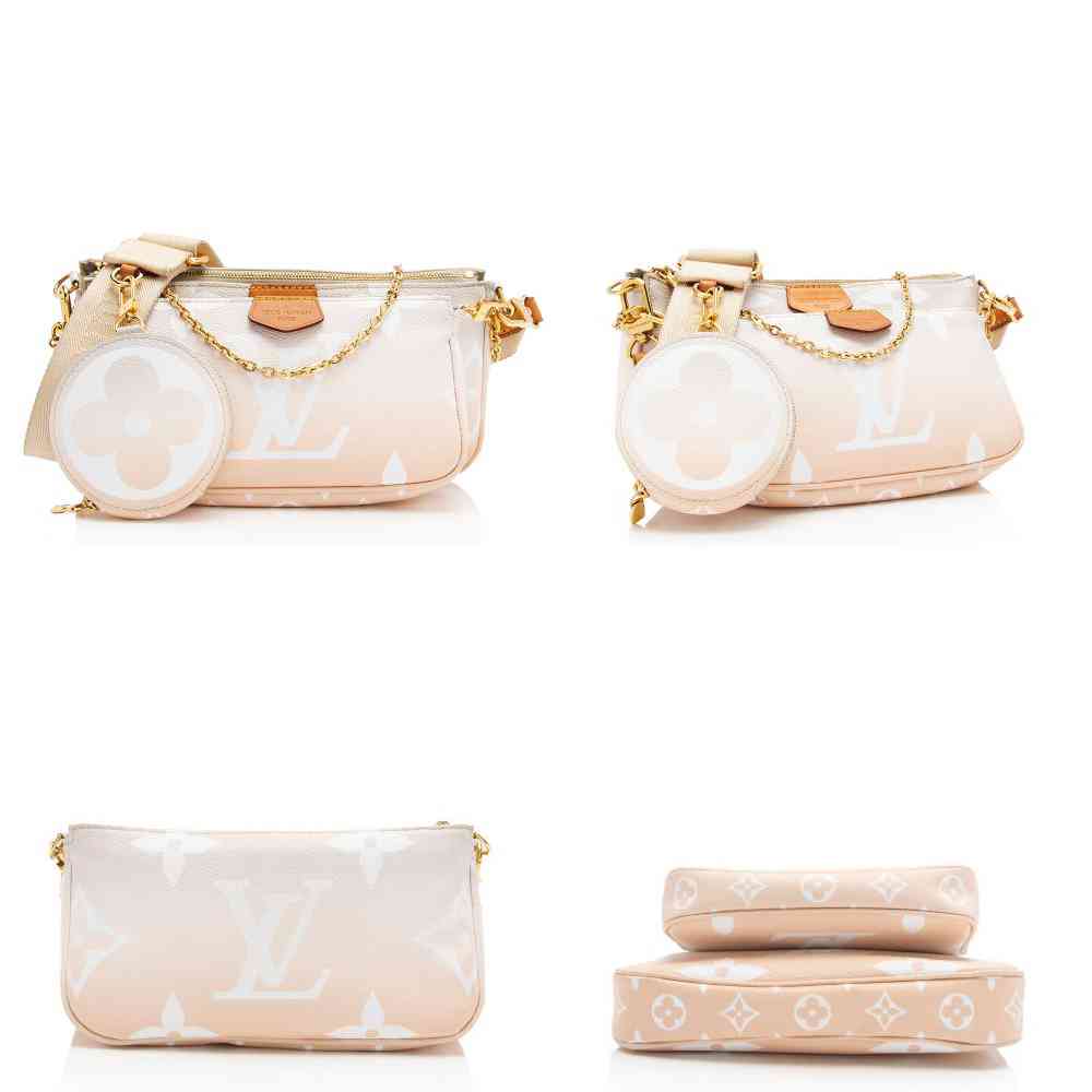 LOUIS VUITTON Monogram Giant By The Pool Multi Pochette Accessories Brume