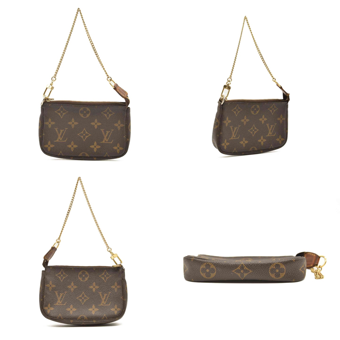 USED Louis Vuitton Monogram Mini Pochette Accessories FL0055