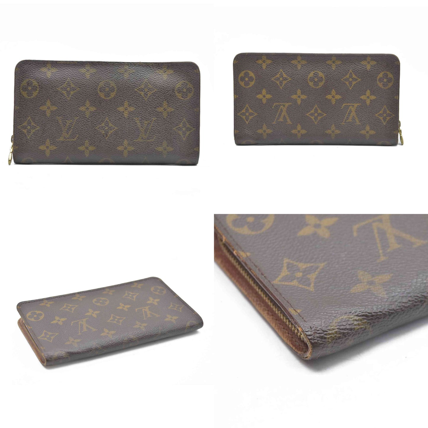 LOUIS VUITTON Monogram  Zippy around zipper Long Wallet CA0958