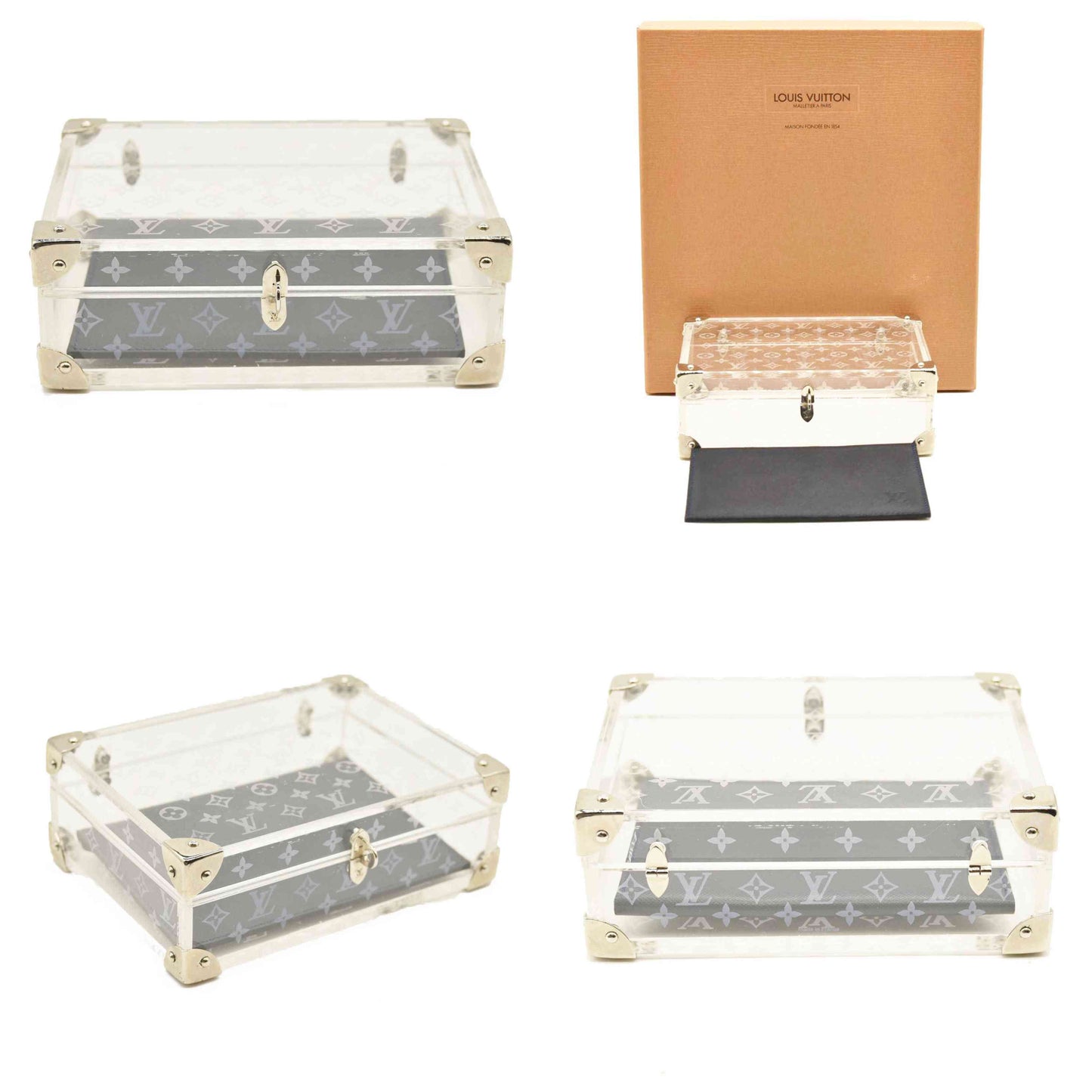 LOUIS VUITTON Transparent Plexiglass Mini Trunk