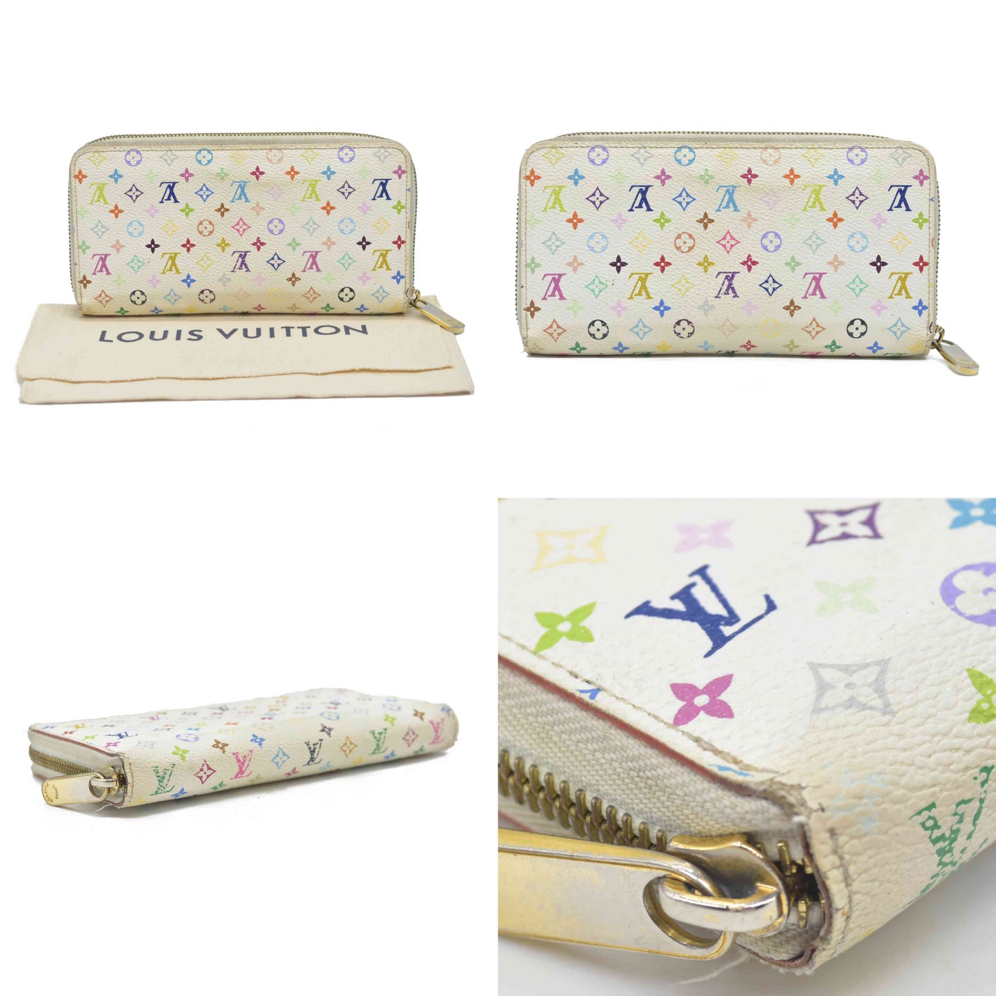 $1050LOUIS VUITTON Monogram Zippy Zip Around Long Wallet CA2191