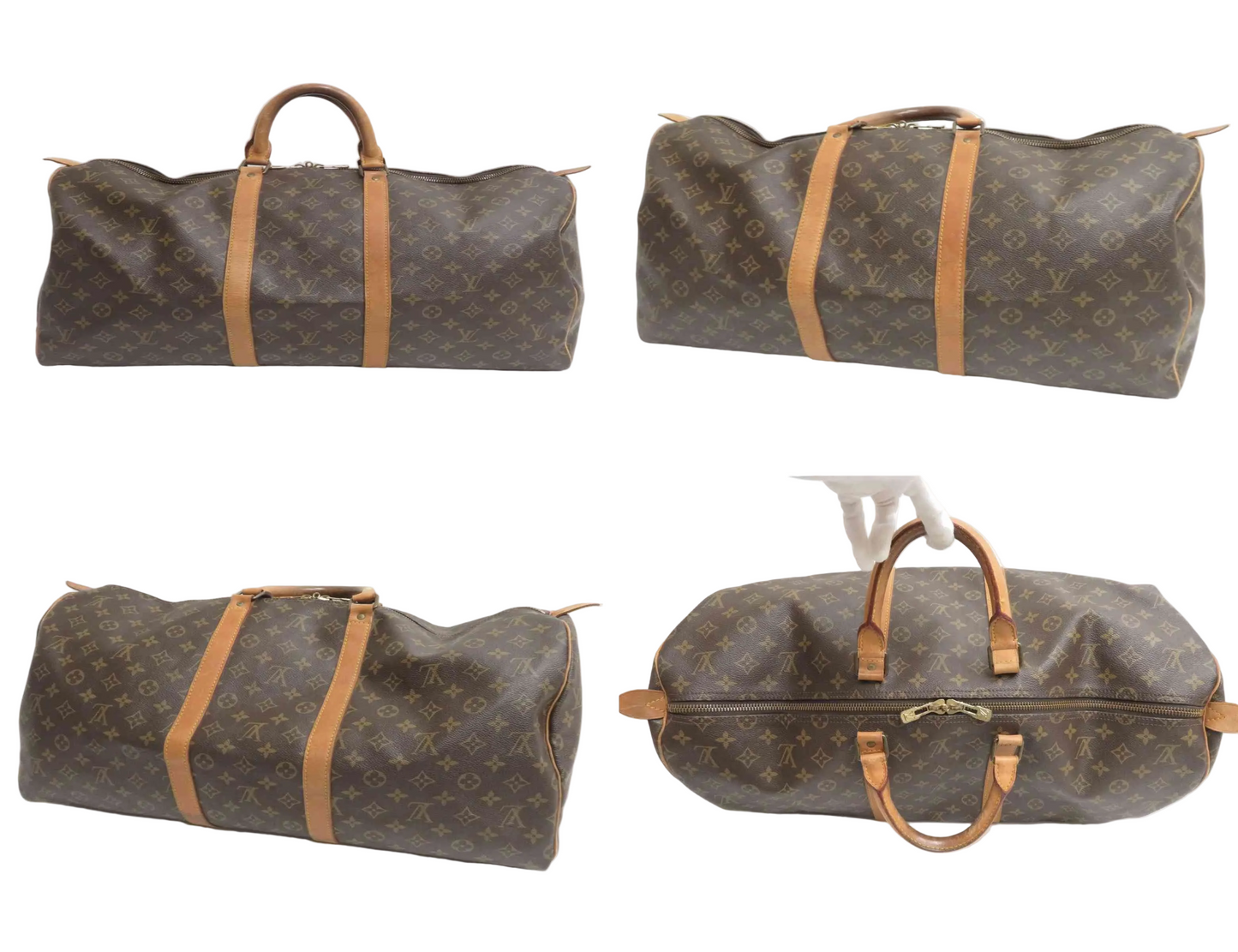 $2170 1985 Louis Vuitton Monogram Duffle Boston Bag Keepall 55 853