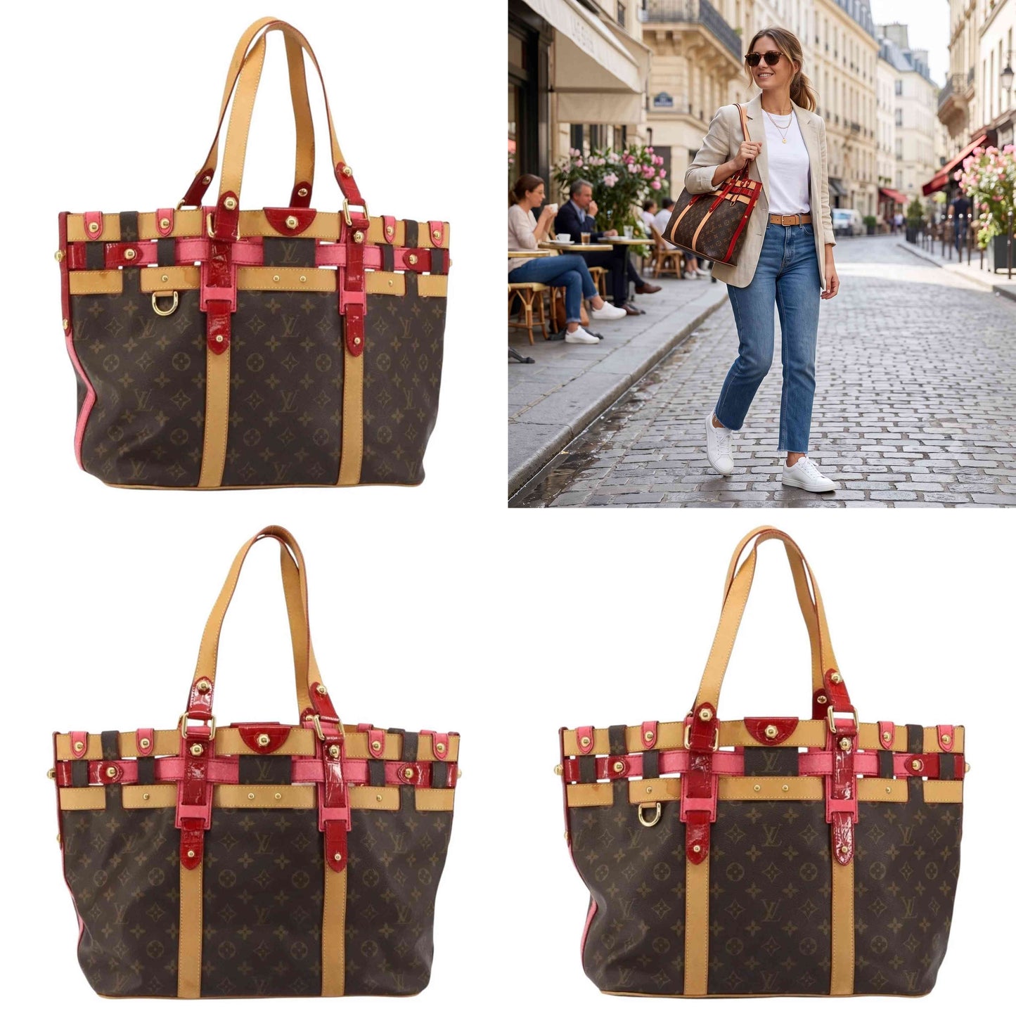 $2150 2007 LOUIS VUITTON Monogram Salina MM Rubis RC3097