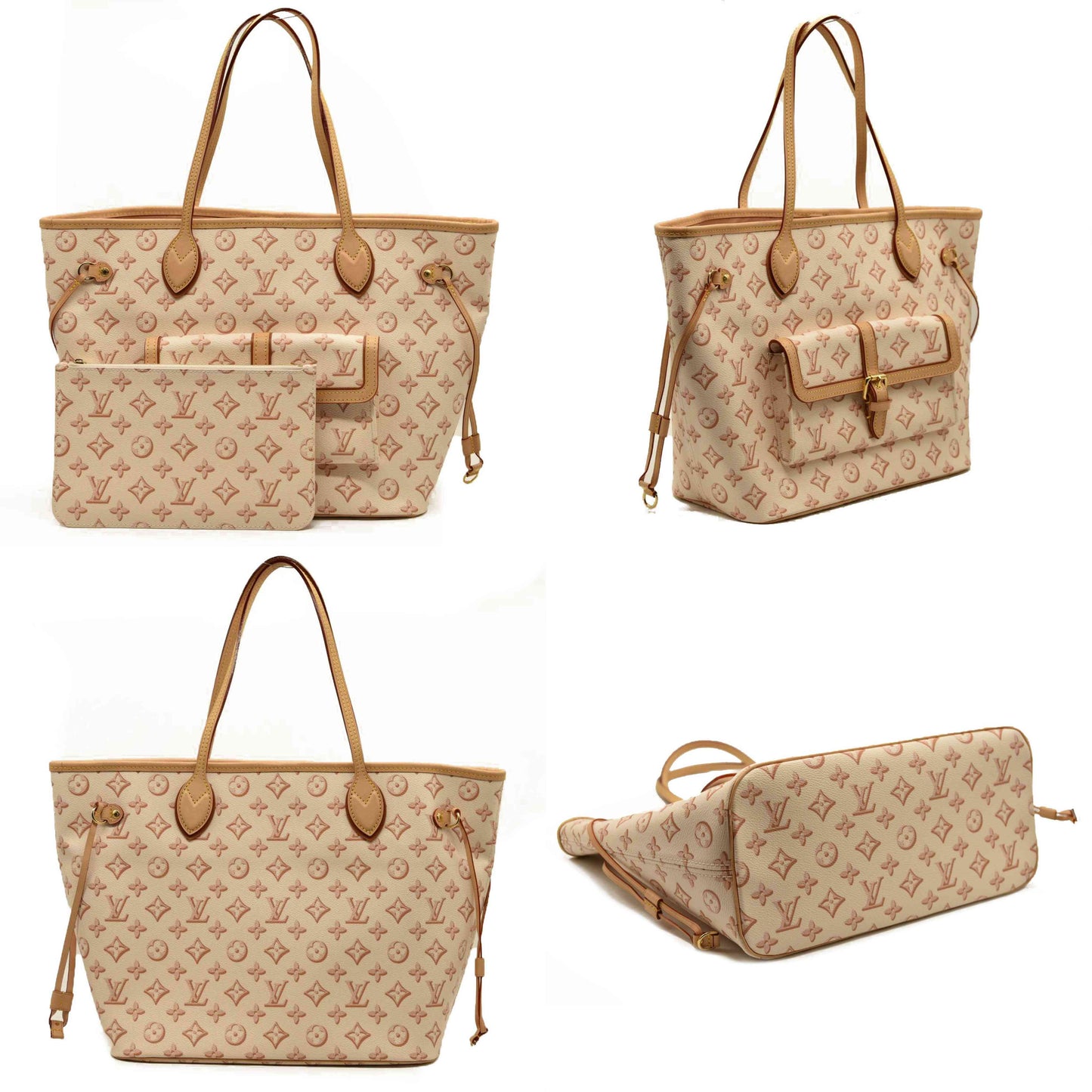 Louis Vuitton  Monogram Fall For You Neverfull MM Beige Clair