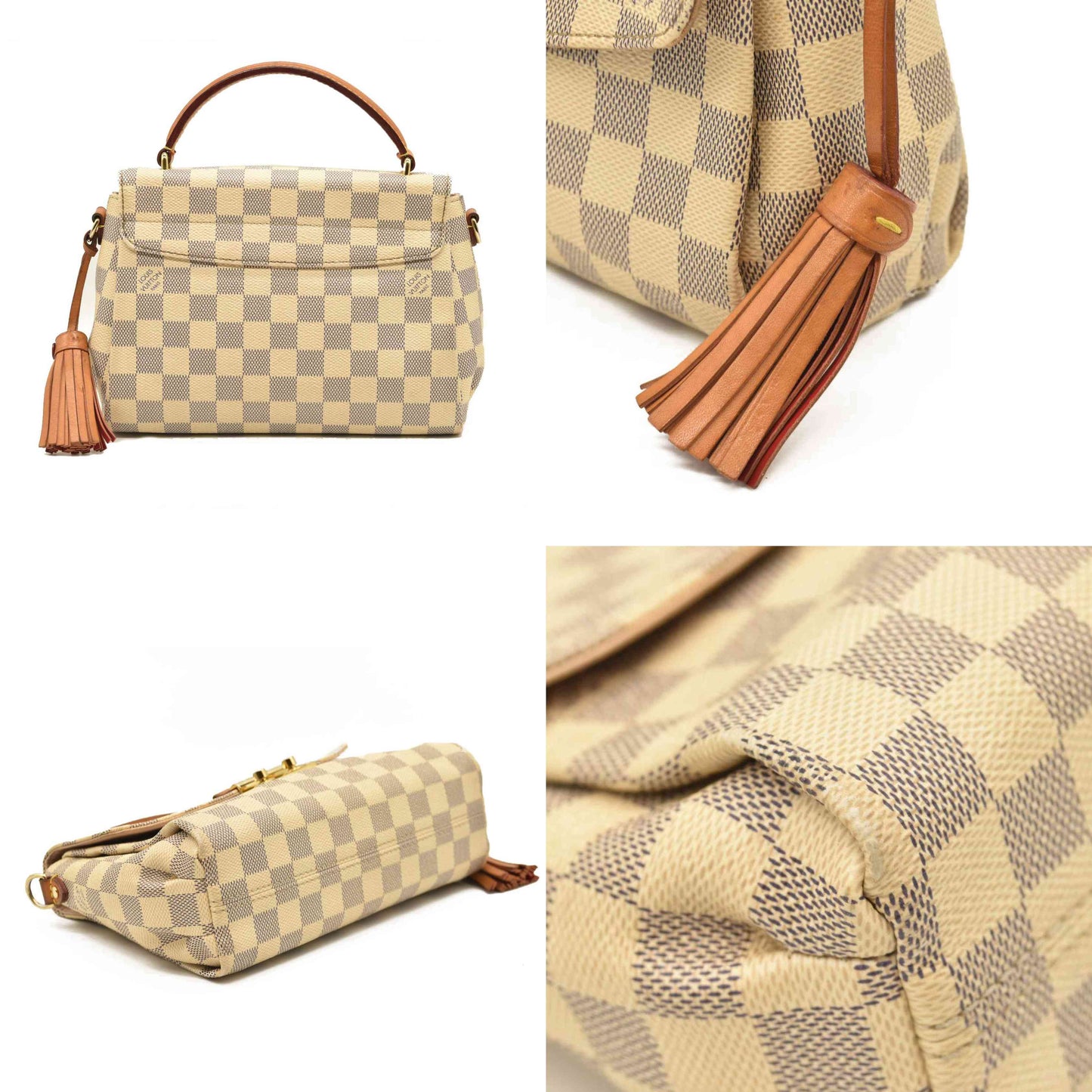 LOUIS VUITTON Damier Azur Croisette TR1107