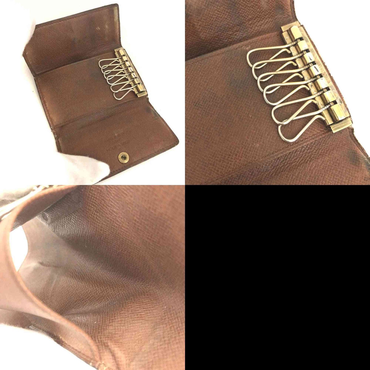 Louis Vuitton Monogram Multicles 6 Ring Key Case Brown ET0941