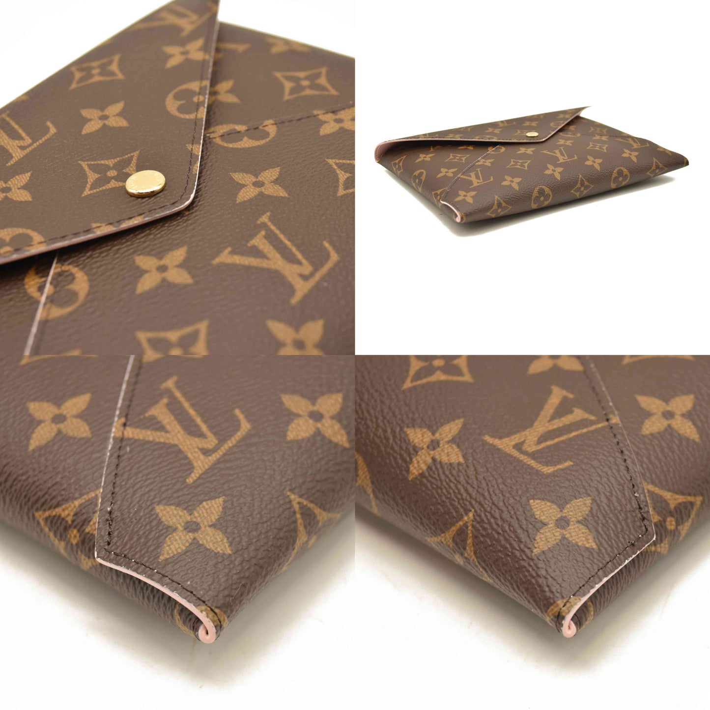 NEW LOUIS VUITTON Monogram Large Kirigami Pochette Insert Rose Ballerine
