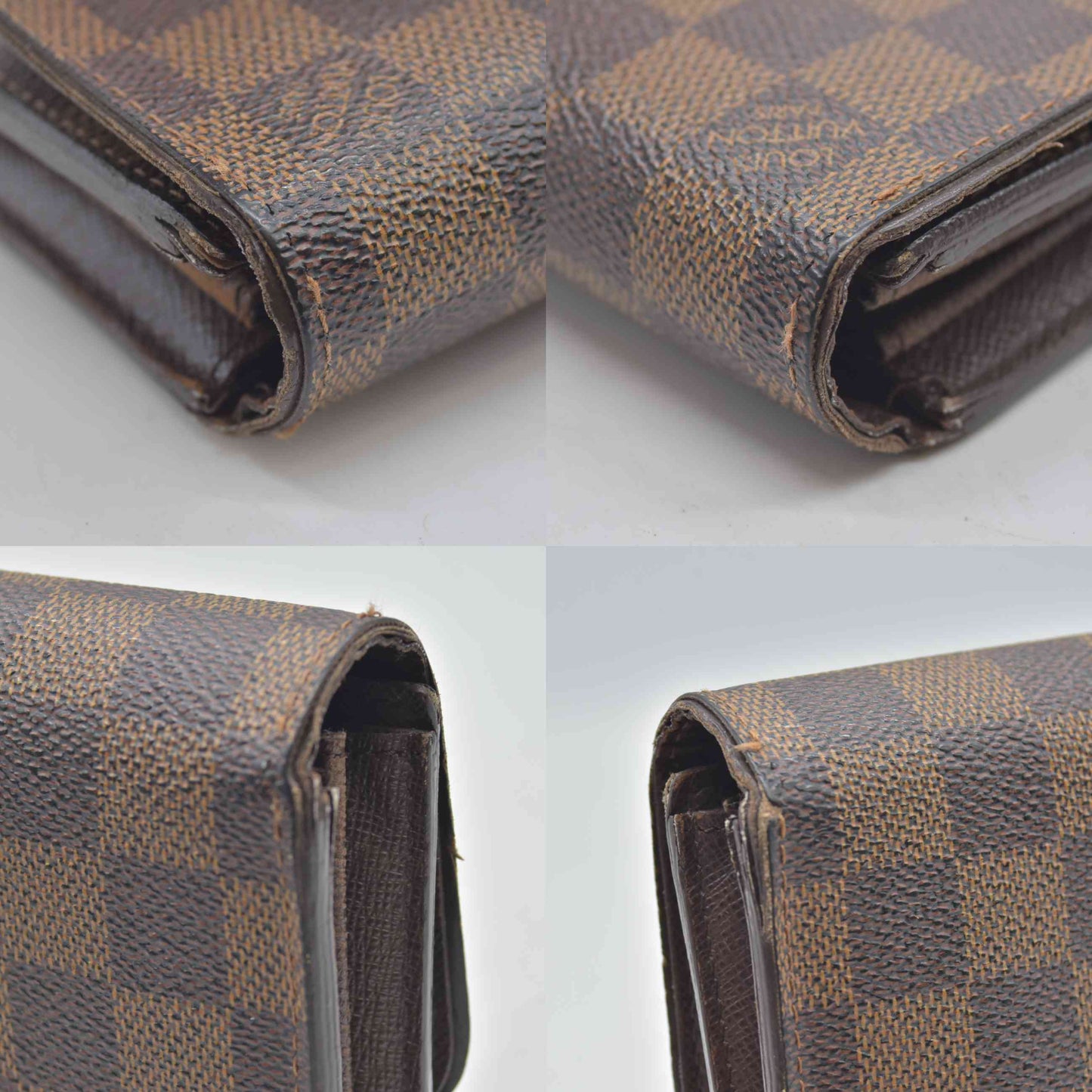 $940 2011 Louis Vuitton Damier Ebene Sistina Wallet CA3191