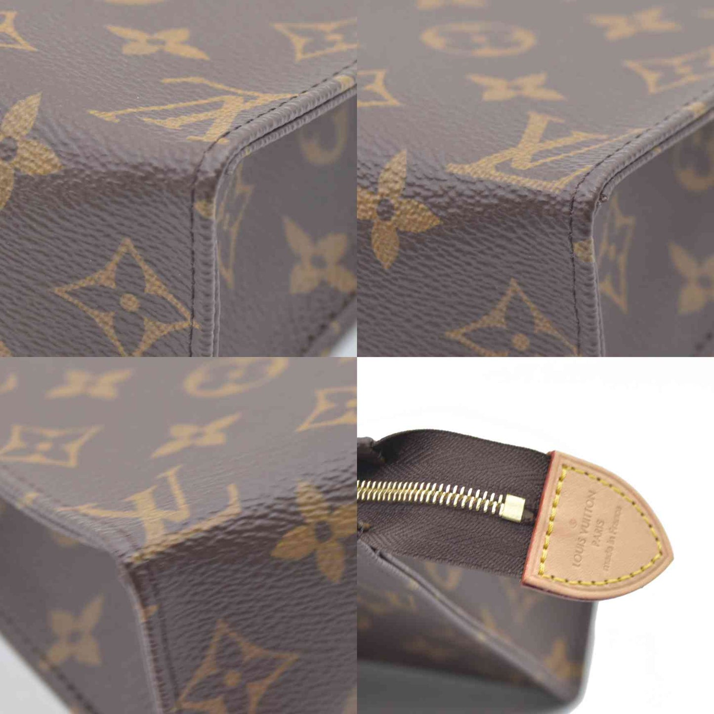 $885 Louis Vuitton  Monogram Toiletry Pouch 19 Red RFID