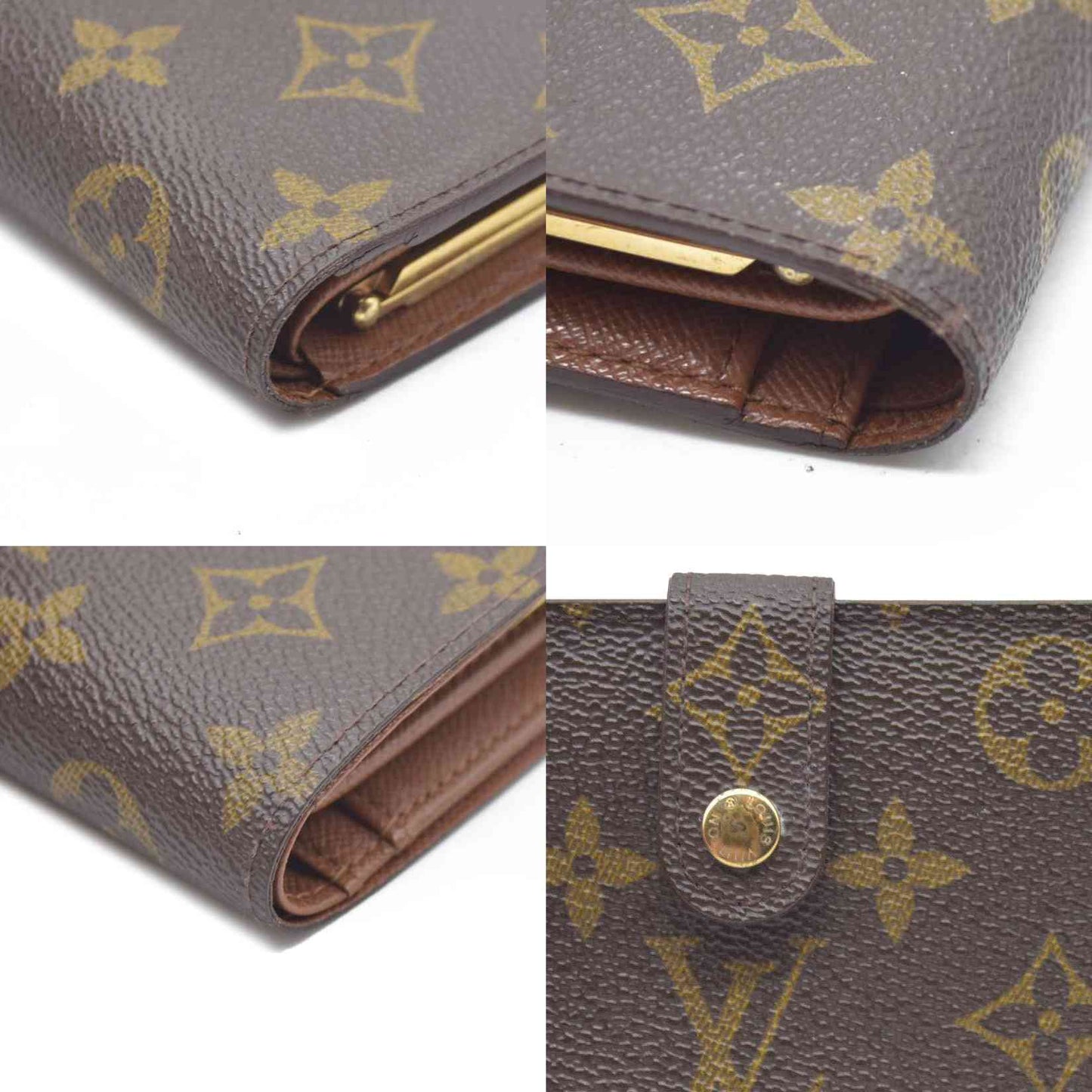 LOUIS VUITTON Monogram Porte Monnaie Billets Viennois Wallet CA0020