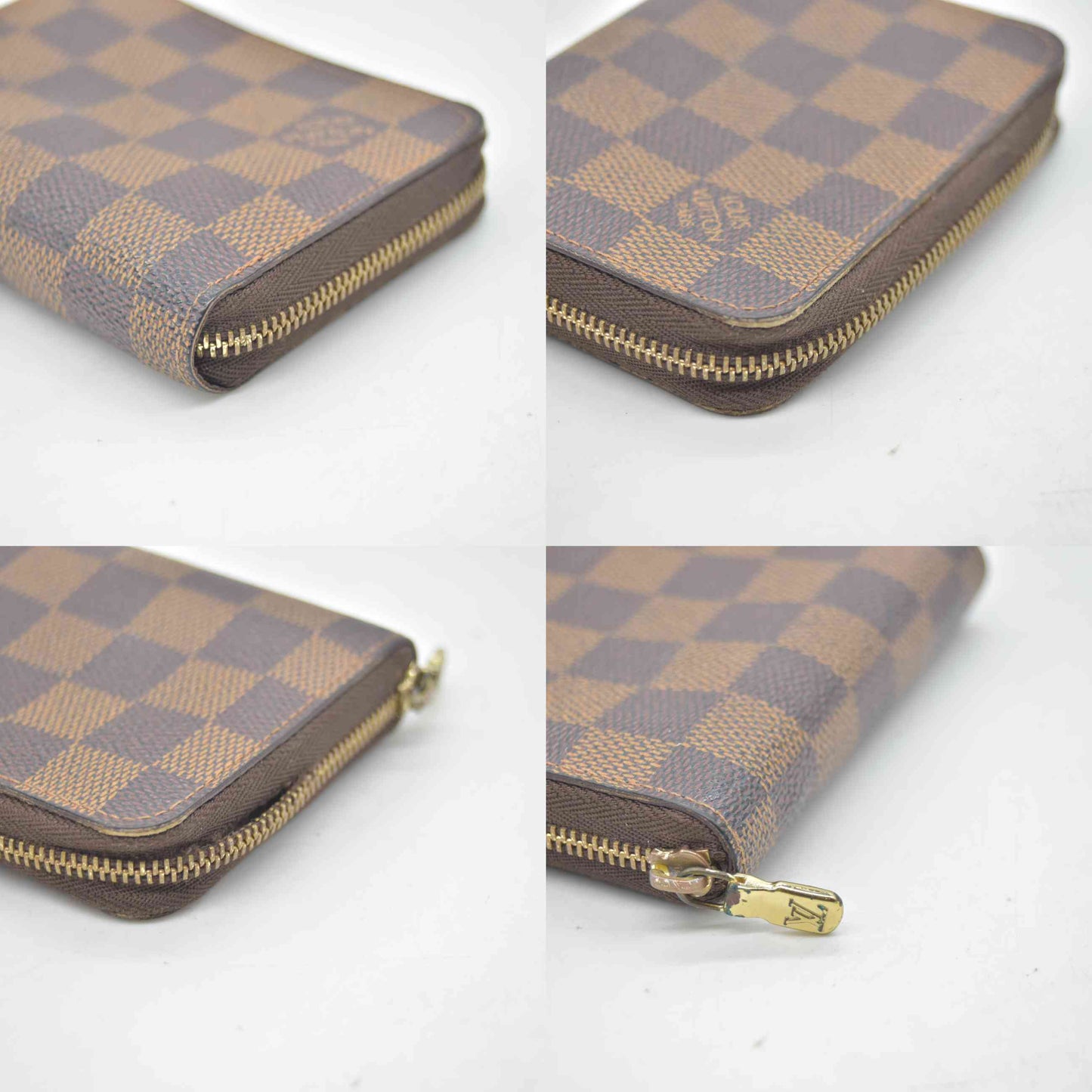 $560 2010 Louis Vuitton Damier Ebene Zippy Coin Purse CT2110
