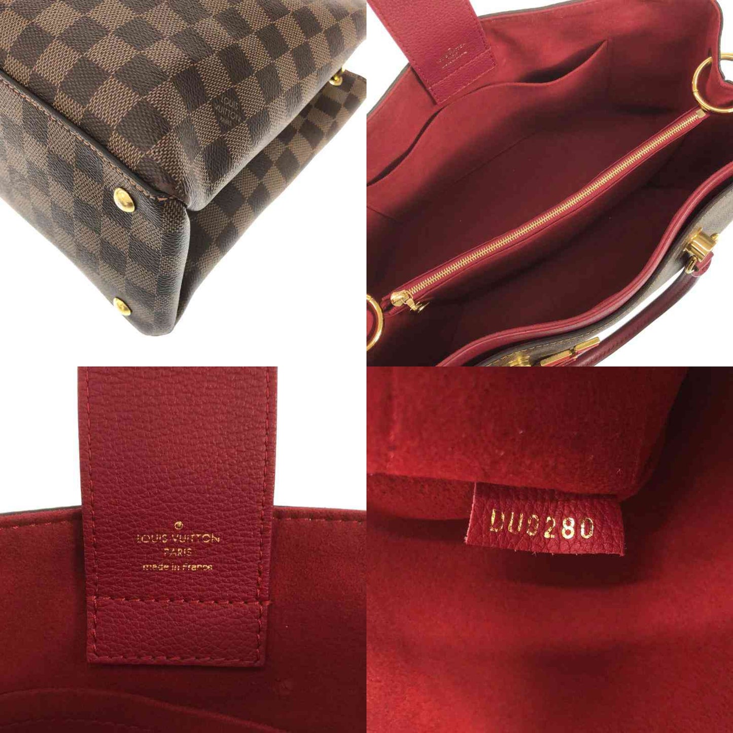 LOUIS VUITTON  Damier Ebene LV Riverside Lie De Vin DU0280