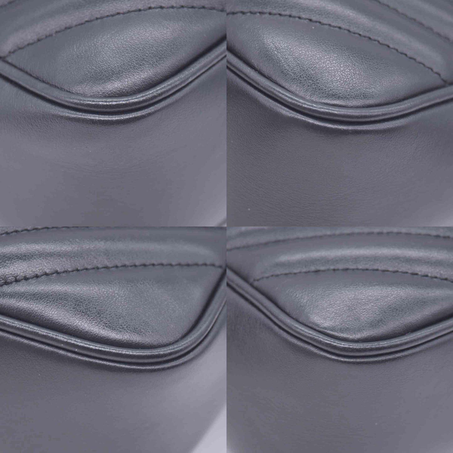 $1950 Saint Laurent Calfskin Matelasse Monogram Lou Camera Bag Black