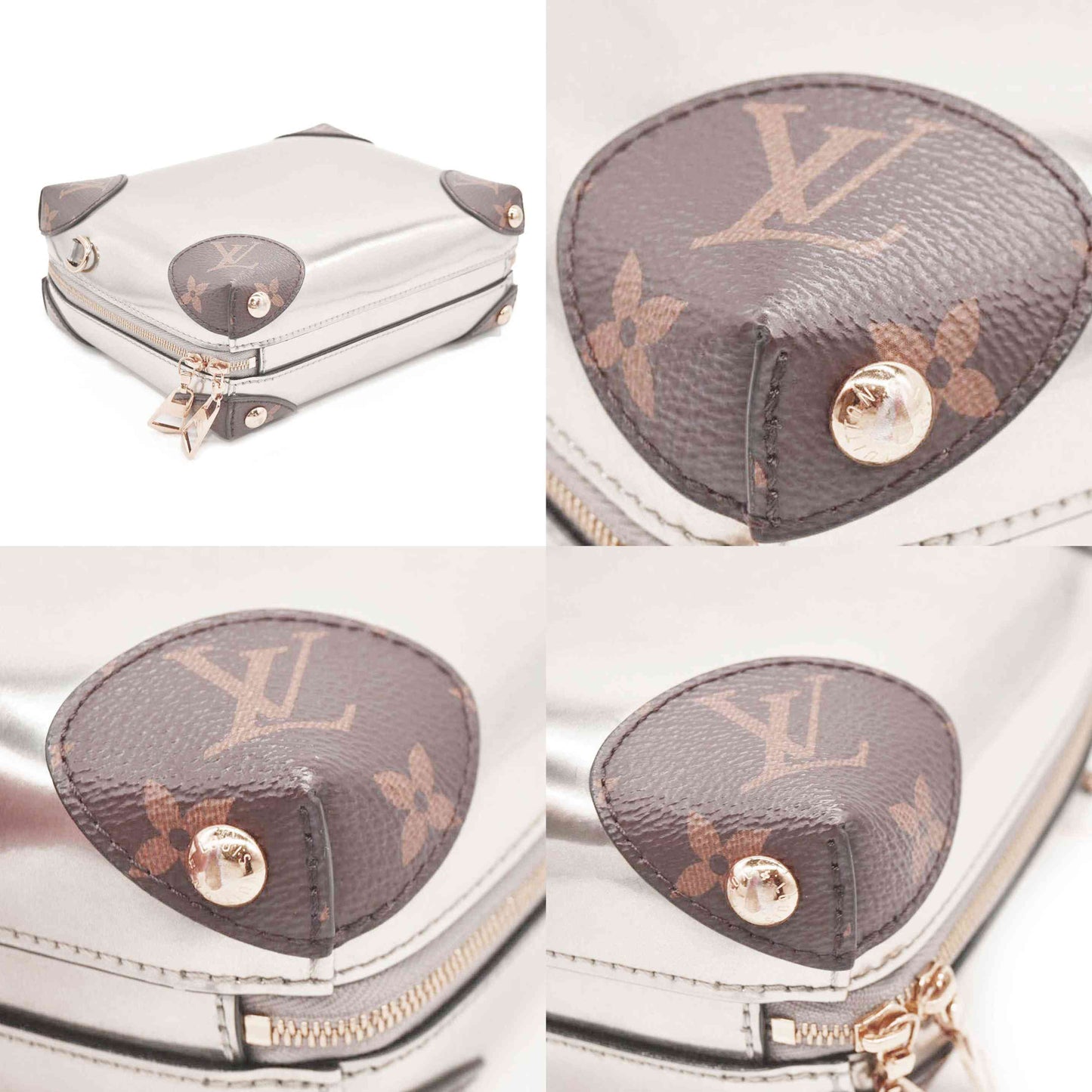 LOUIS VUITTON Patent Miroir Venice Gris Metal PL2118