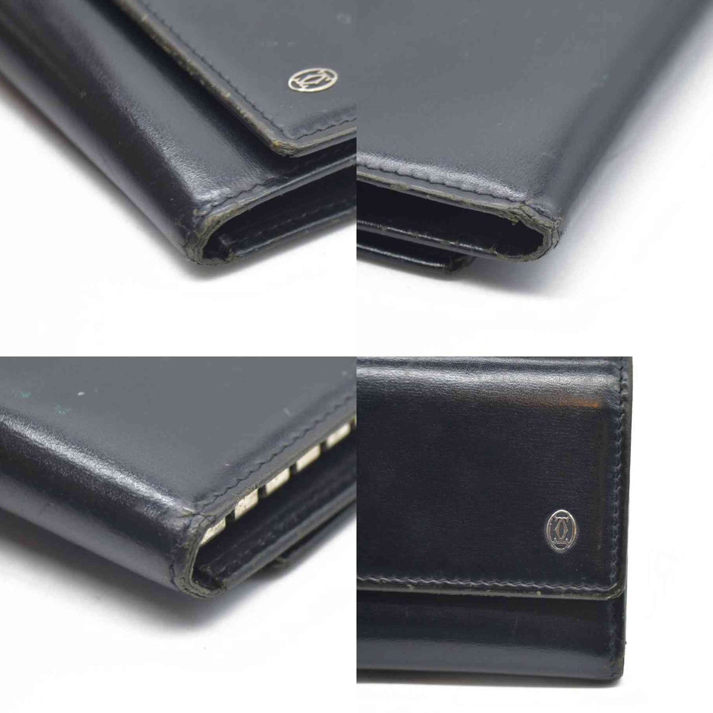 AUCTION $390 Pasha de Cartier Leather 6 Ring Key Case Black